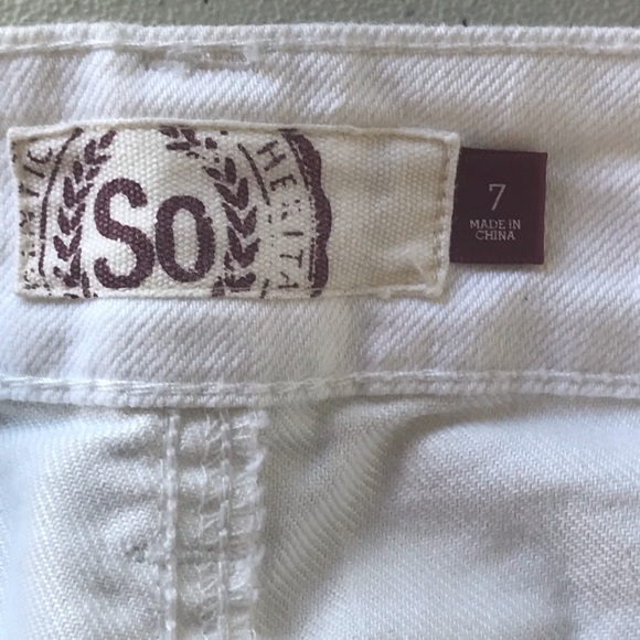 🌸White SO brand size 7 shorts - Picture 4 of 7
